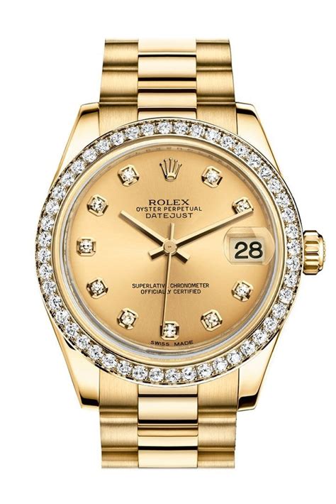 used midsize gold rolex|Rolex ladies Datejust 31 prices.